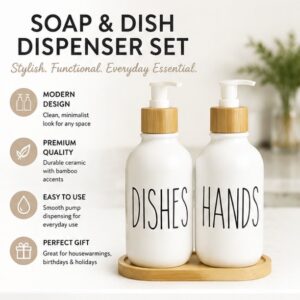 "Dishes & Hands" Soap Dispenser Set