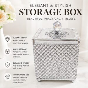Glittering Silver Storage Box